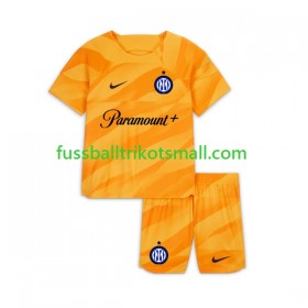 Fußballtrikots Inter Mailand Torwart Kinder 2023-2024 Kurzarm Heimtrikotsatz kaufen